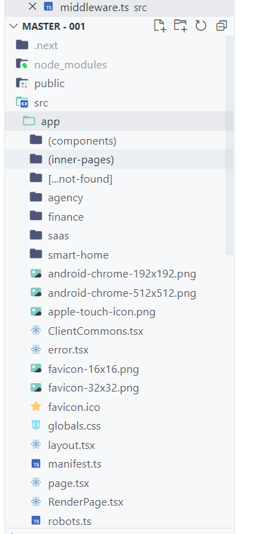 Folder structure example
